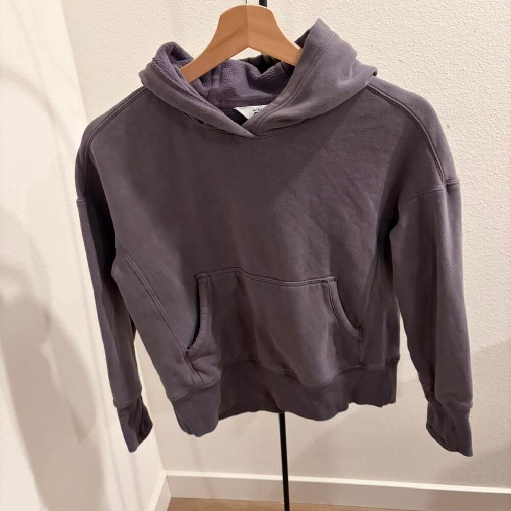 Athleta Girl Purple Pullover Hoodie Sweatshirt Size S (7)